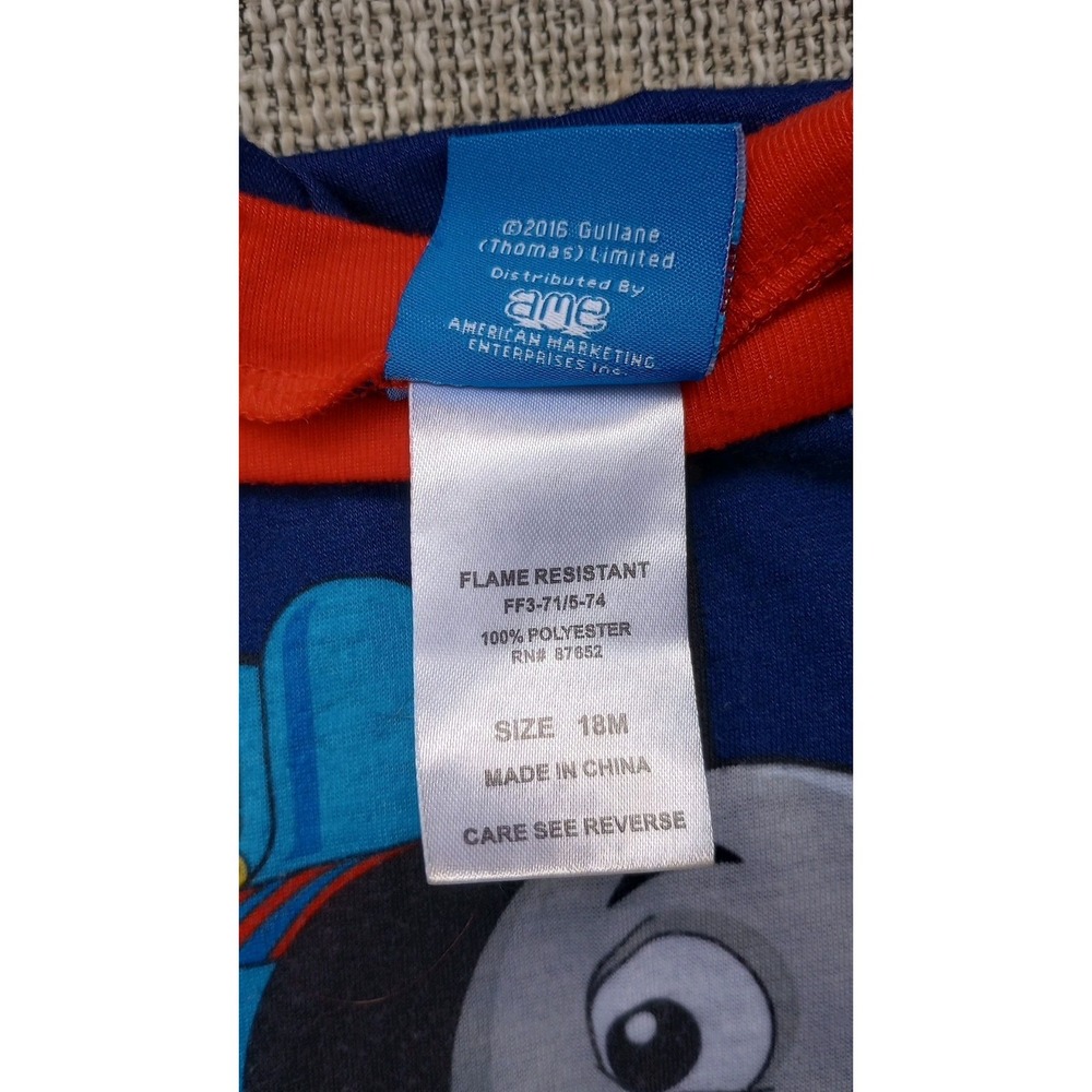 Vintage Y2K Thomas The Tank Engine Shirt And Beanie‎ Hat Bundle 18 Mos. - Picture 7 of 7